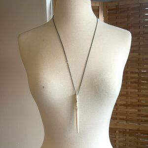 Carved pendant necklace